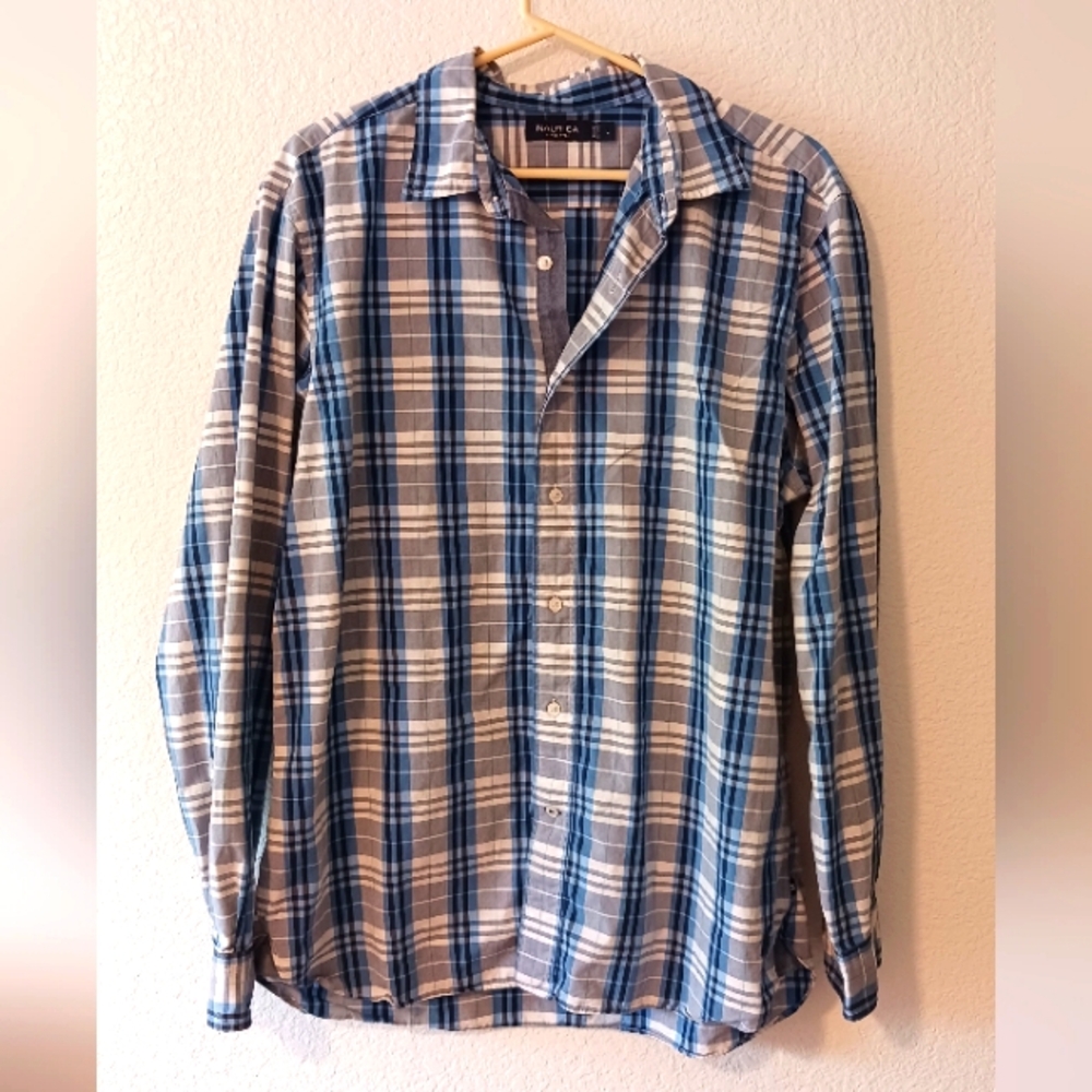 Nautica Long Sleeve Men's Shirt Large